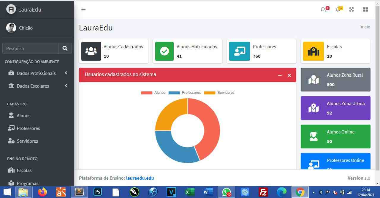 Plataforma de Ensino Remoto - Solução para aulas online durante a pandemia.