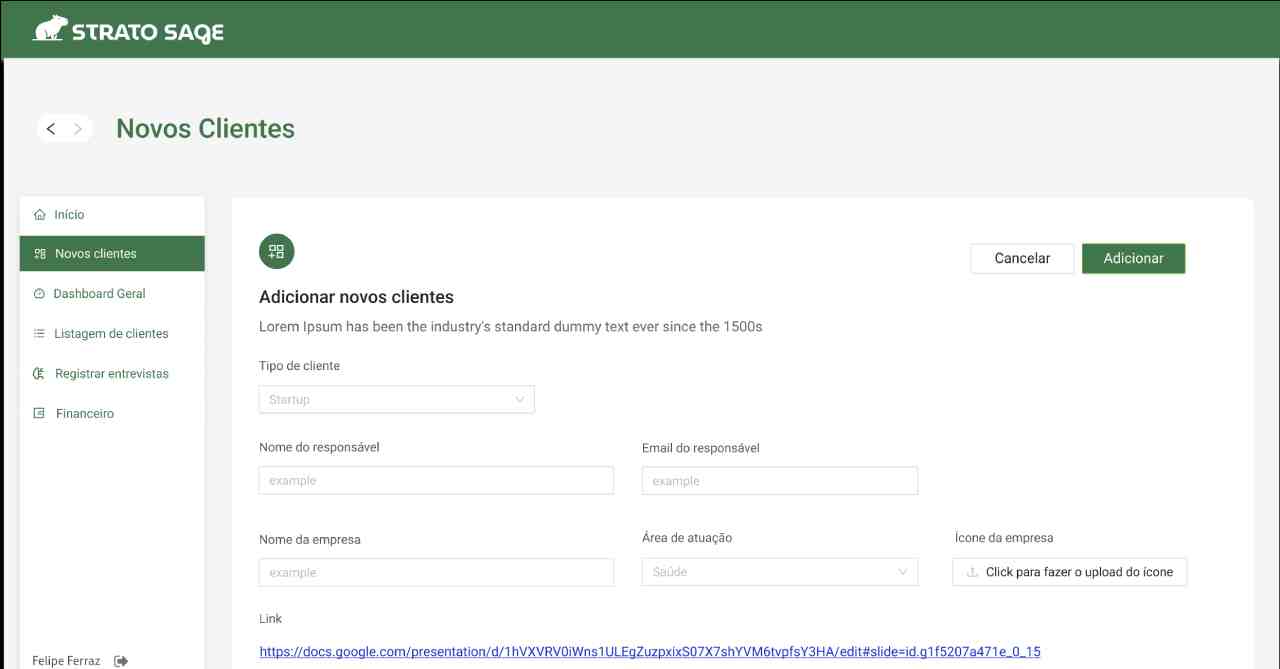 Stratosage - Plataforma para startups.